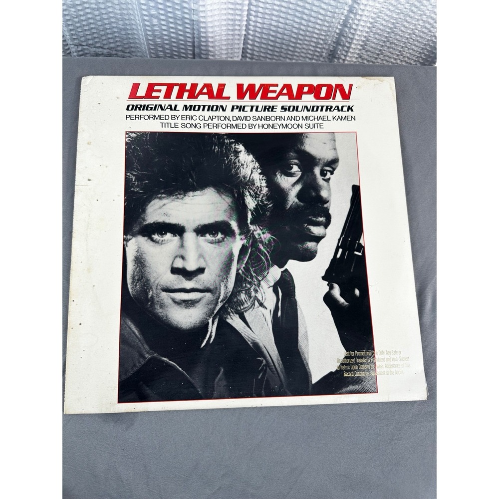 SOUNDTRACK: Lethal Weapon WB 12" LP 33 RPM Vinyl Record